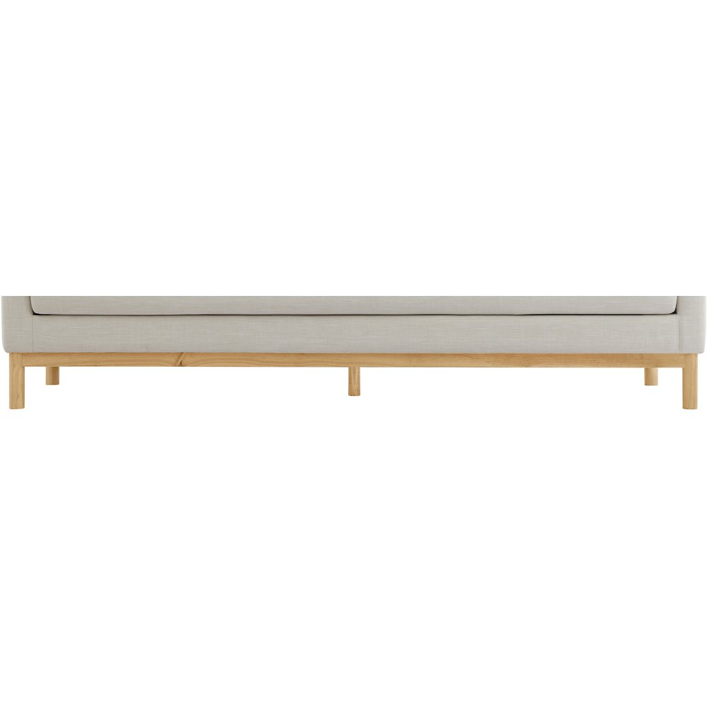 Langham Beige Linen Textured Fabric Sofa. Picture 10