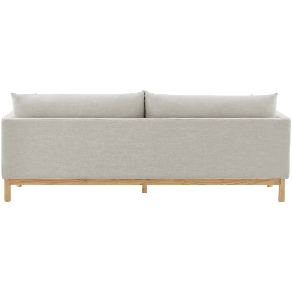 Langham Beige Linen Textured Fabric Sofa. Picture 3
