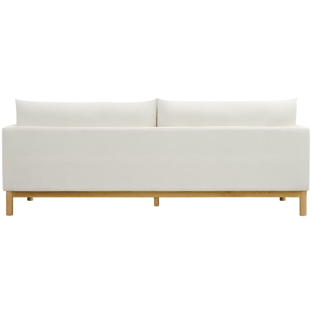 Langham Cream Linen Textured Fabric Sofa. Picture 3