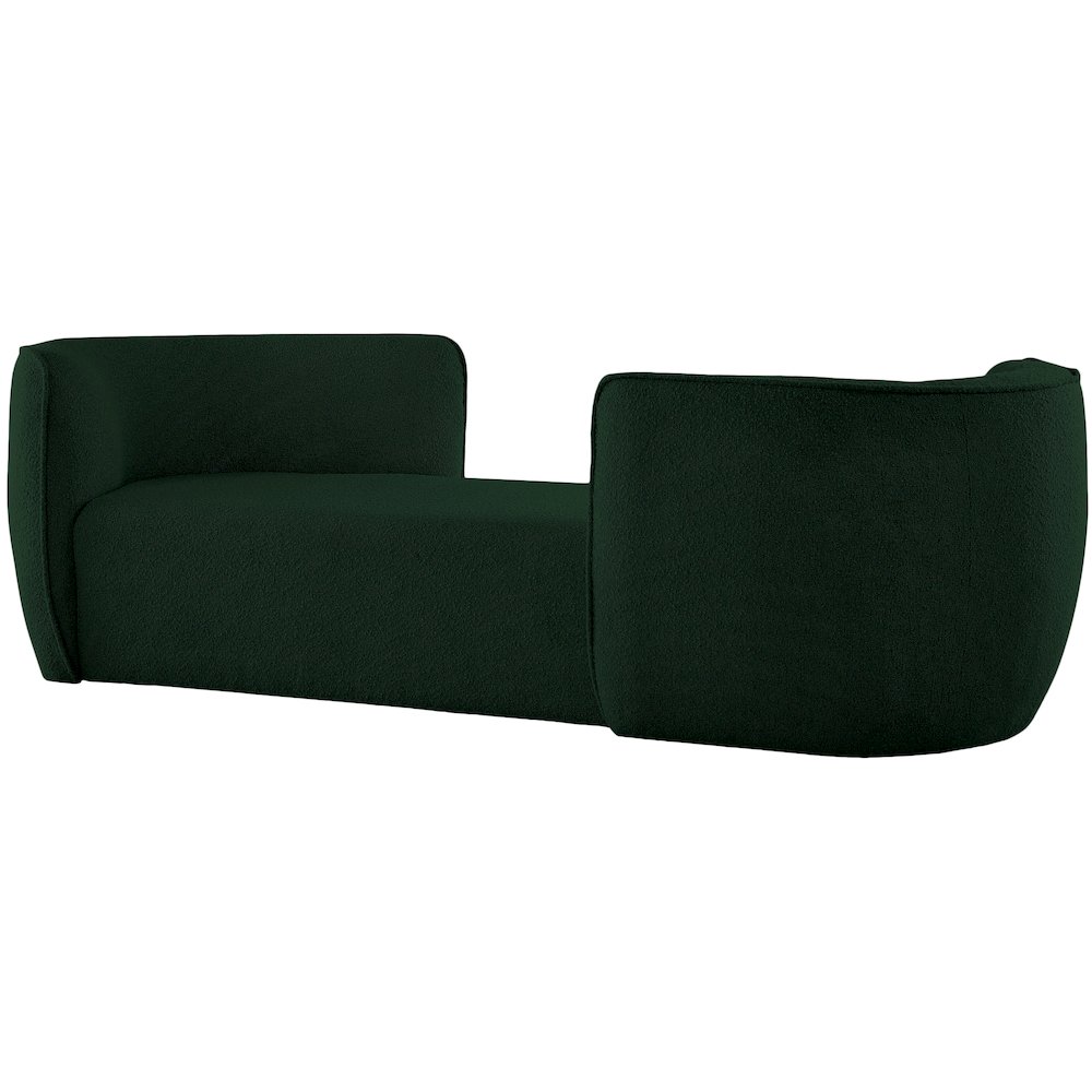 Hilton Green Fabric Chaise. Picture 3