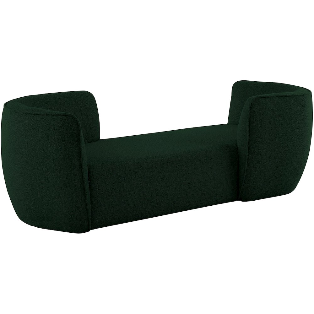Hilton Green Fabric Chaise. Picture 4