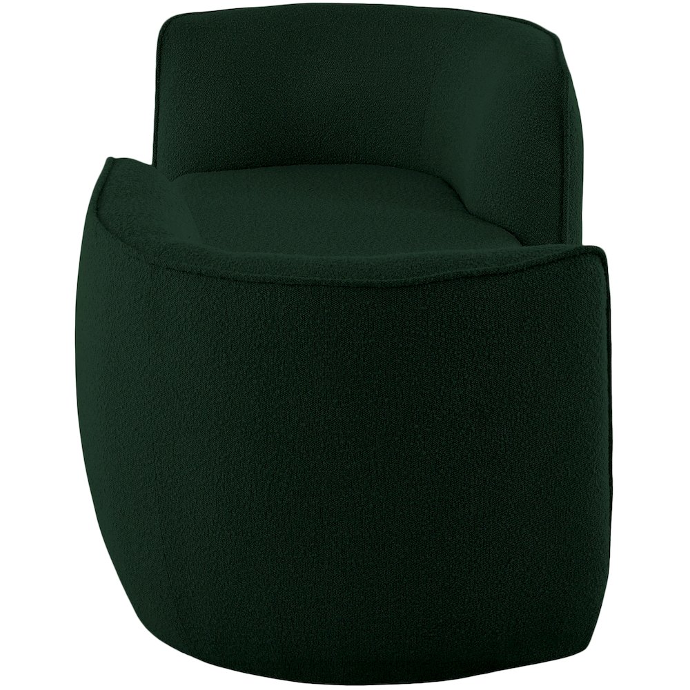 Hilton Green Fabric Chaise. Picture 5