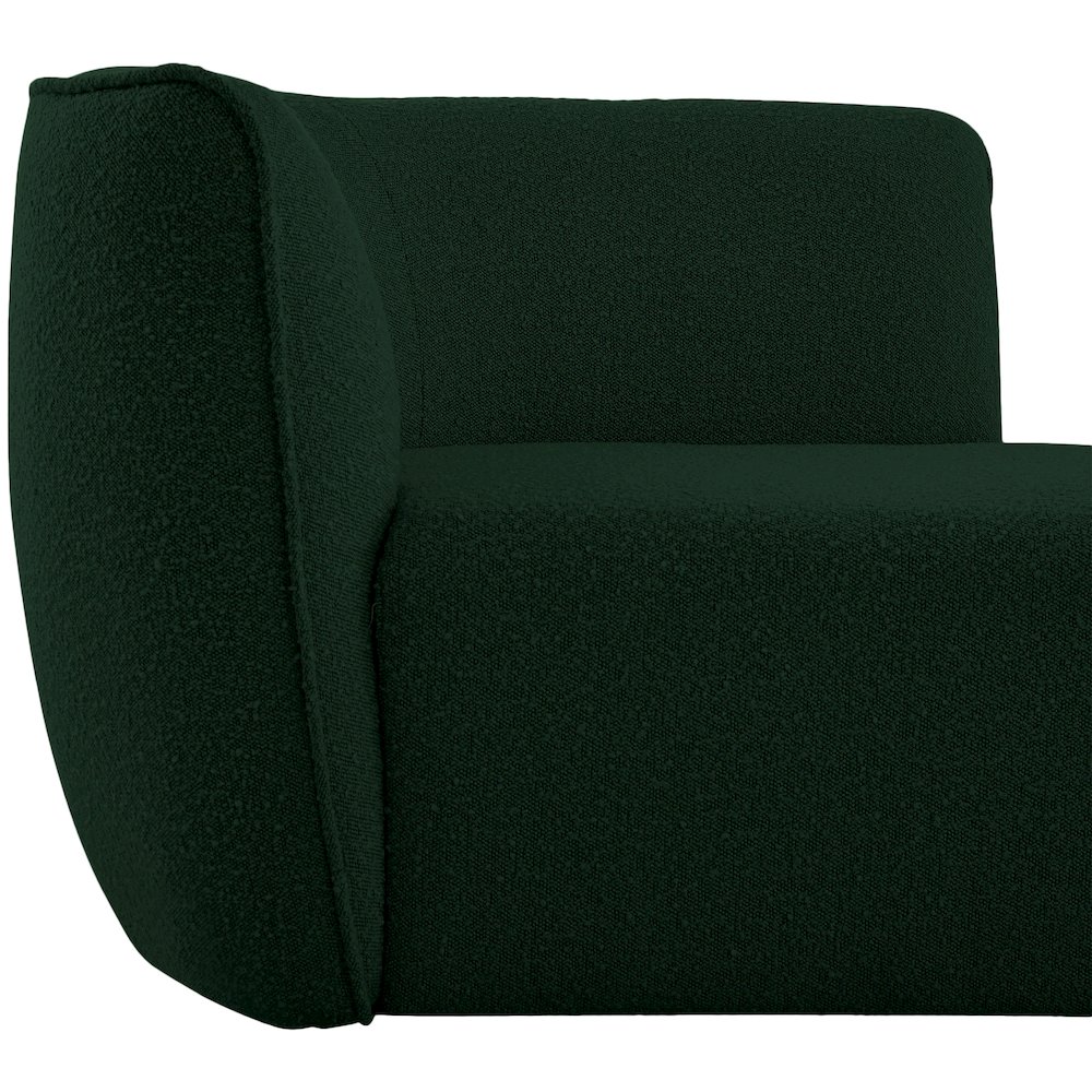 Hilton Green Fabric Chaise. Picture 7