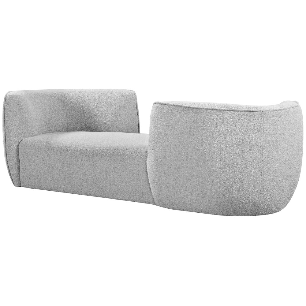 Hilton Grey Fabric Chaise. Picture 3