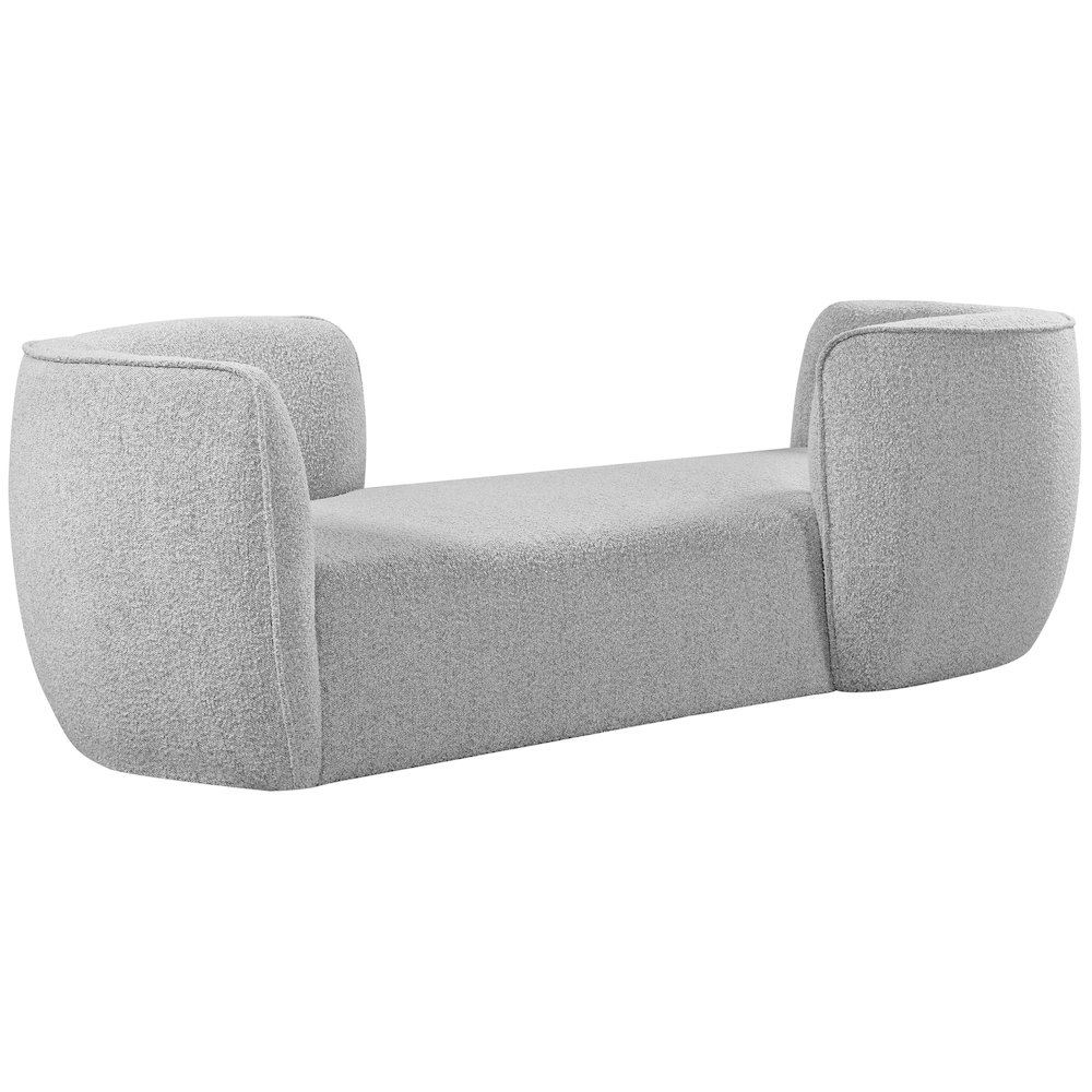 Hilton Grey Fabric Chaise. Picture 4