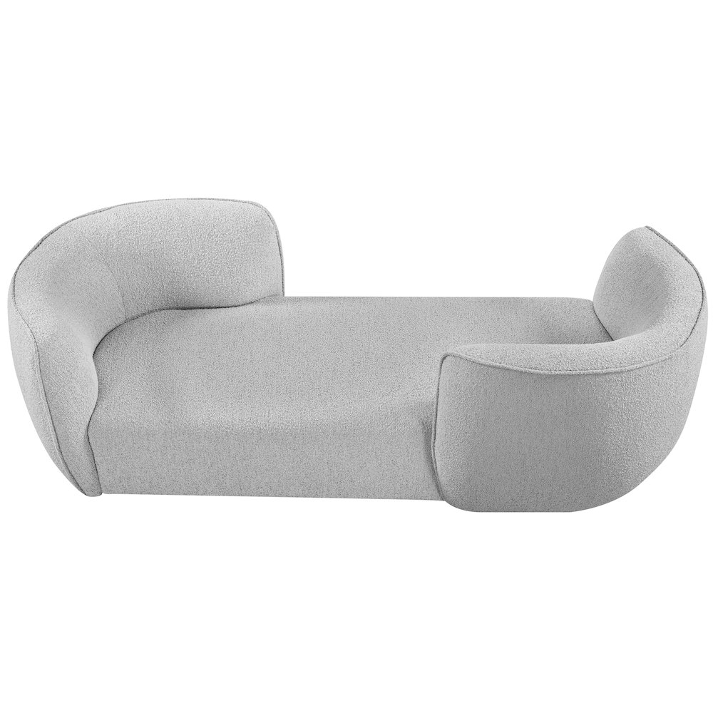 Hilton Grey Fabric Chaise. Picture 6