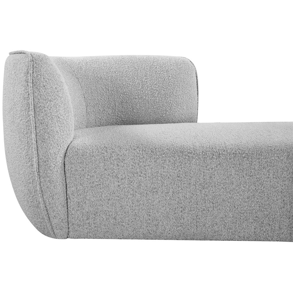 Hilton Grey Fabric Chaise. Picture 7