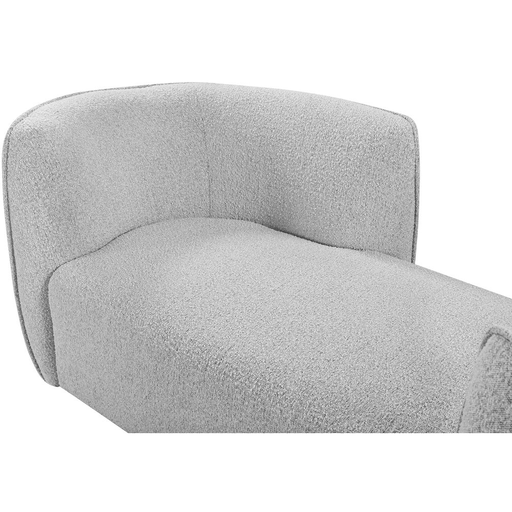 Hilton Grey Fabric Chaise. Picture 8