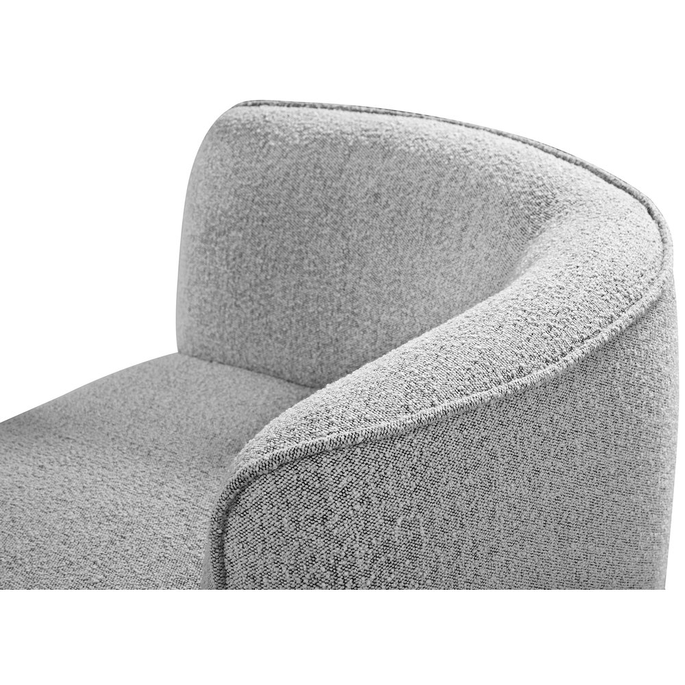 Hilton Grey Fabric Chaise. Picture 9
