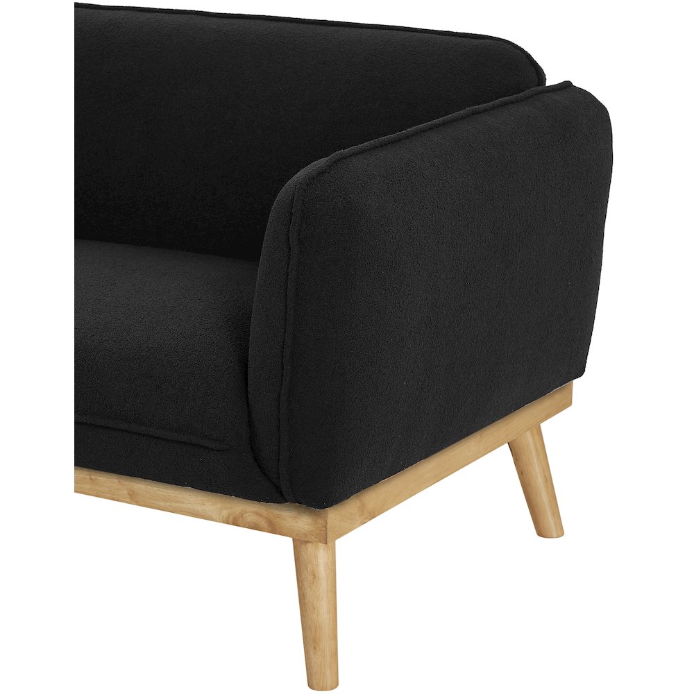 Nolita Black Boucle Fabric Chair. Picture 10