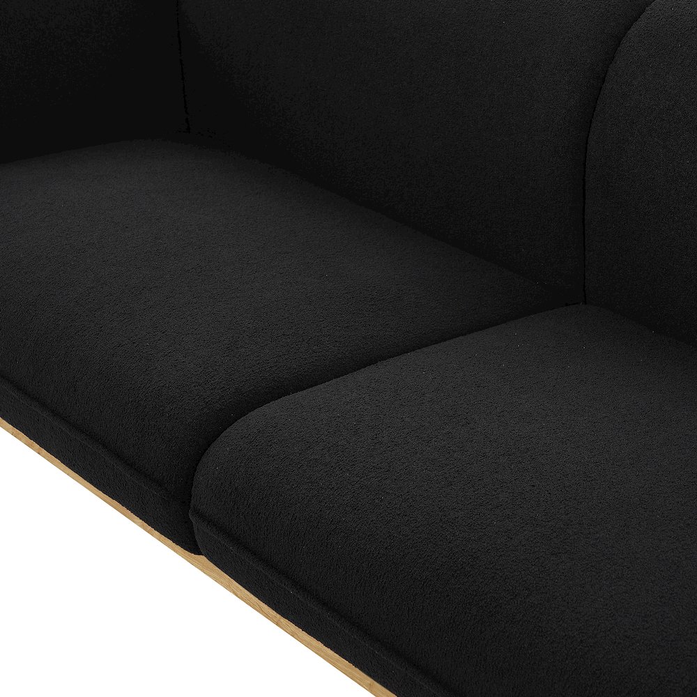 Nolita Black Boucle Fabric Chair. Picture 11