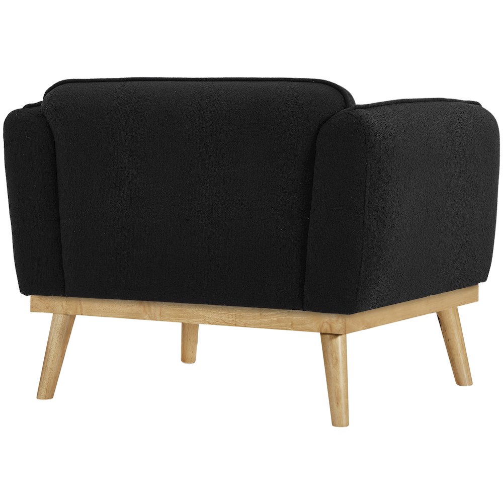 Nolita Black Boucle Fabric Chair. Picture 4