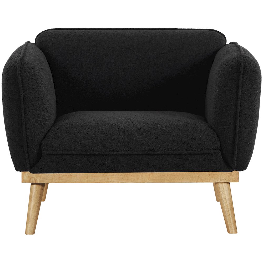 Nolita Black Boucle Fabric Chair. Picture 5