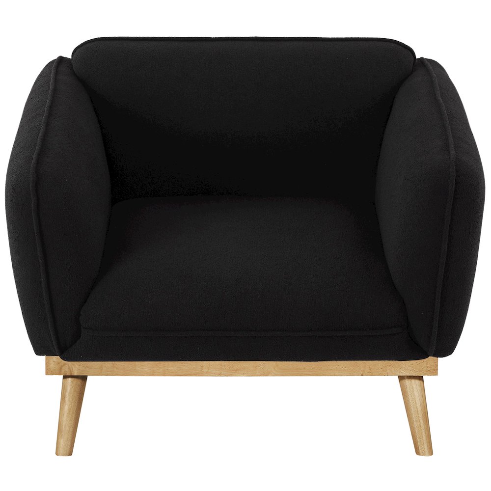 Nolita Black Boucle Fabric Chair. Picture 6