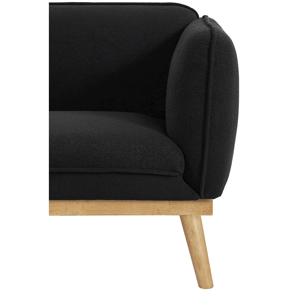 Nolita Black Boucle Fabric Chair. Picture 8