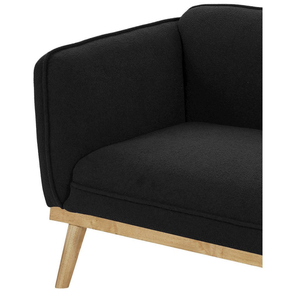Nolita Black Boucle Fabric Chair. Picture 9