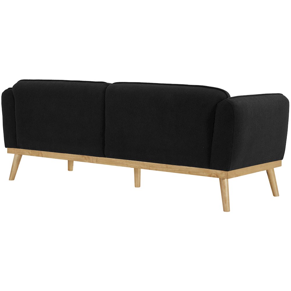 Nolita Black Boucle Fabric Sofa. Picture 4