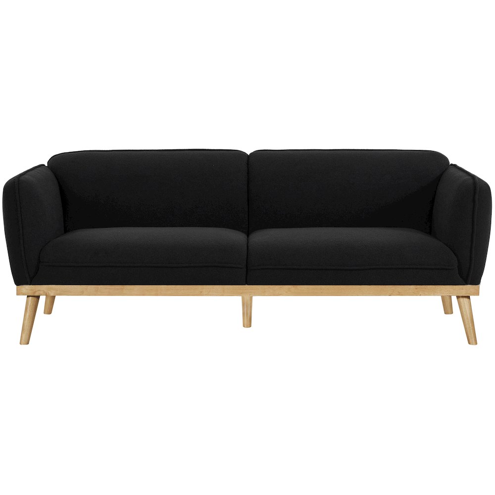 Nolita Black Boucle Fabric Sofa. Picture 5