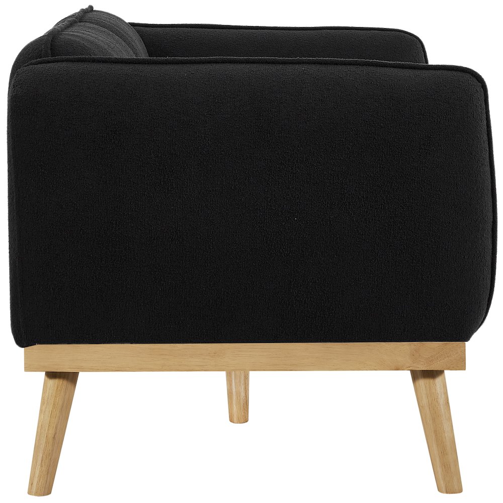 Nolita Black Boucle Fabric Sofa. Picture 7