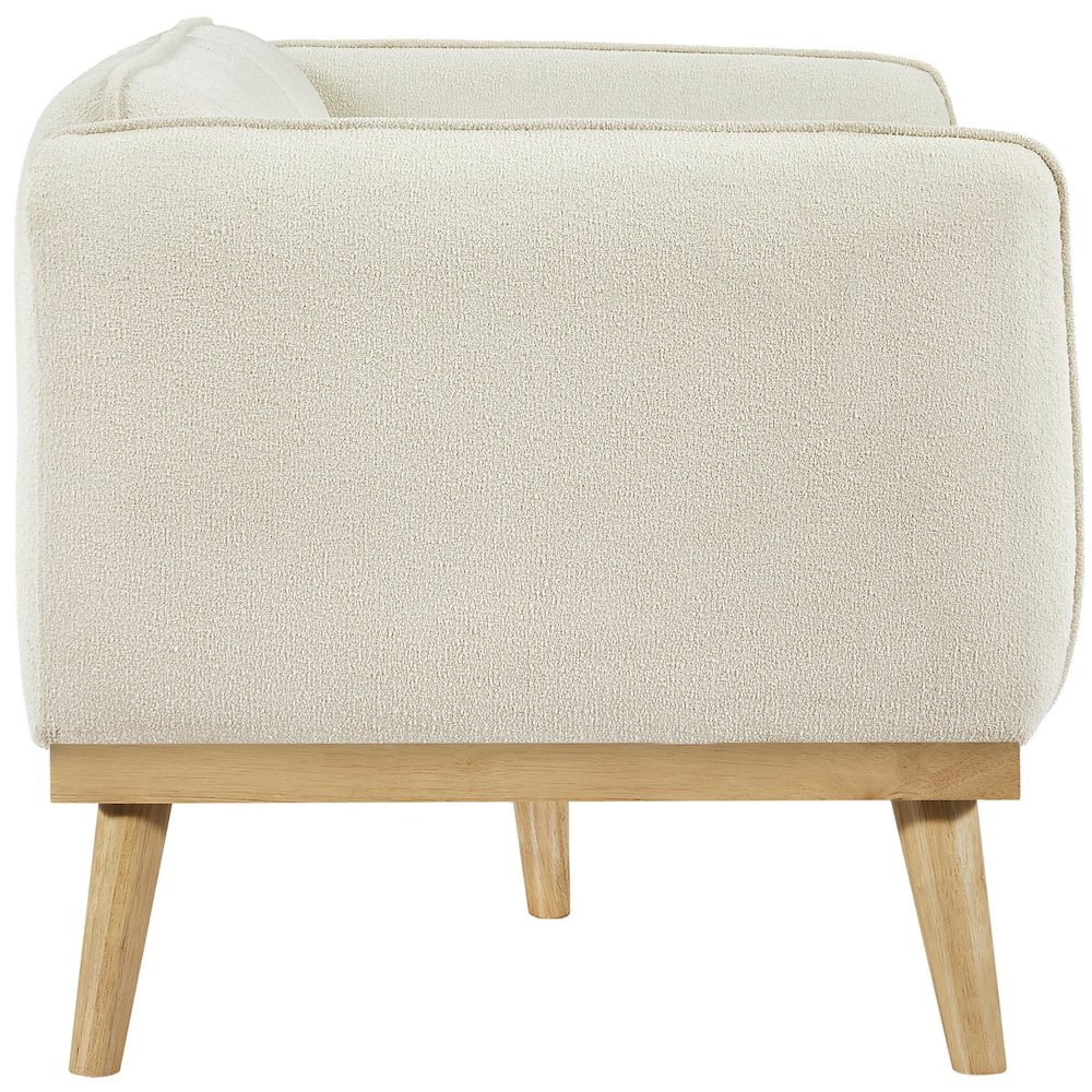 Nolita Cream Boucle Fabric Loveseat. Picture 7