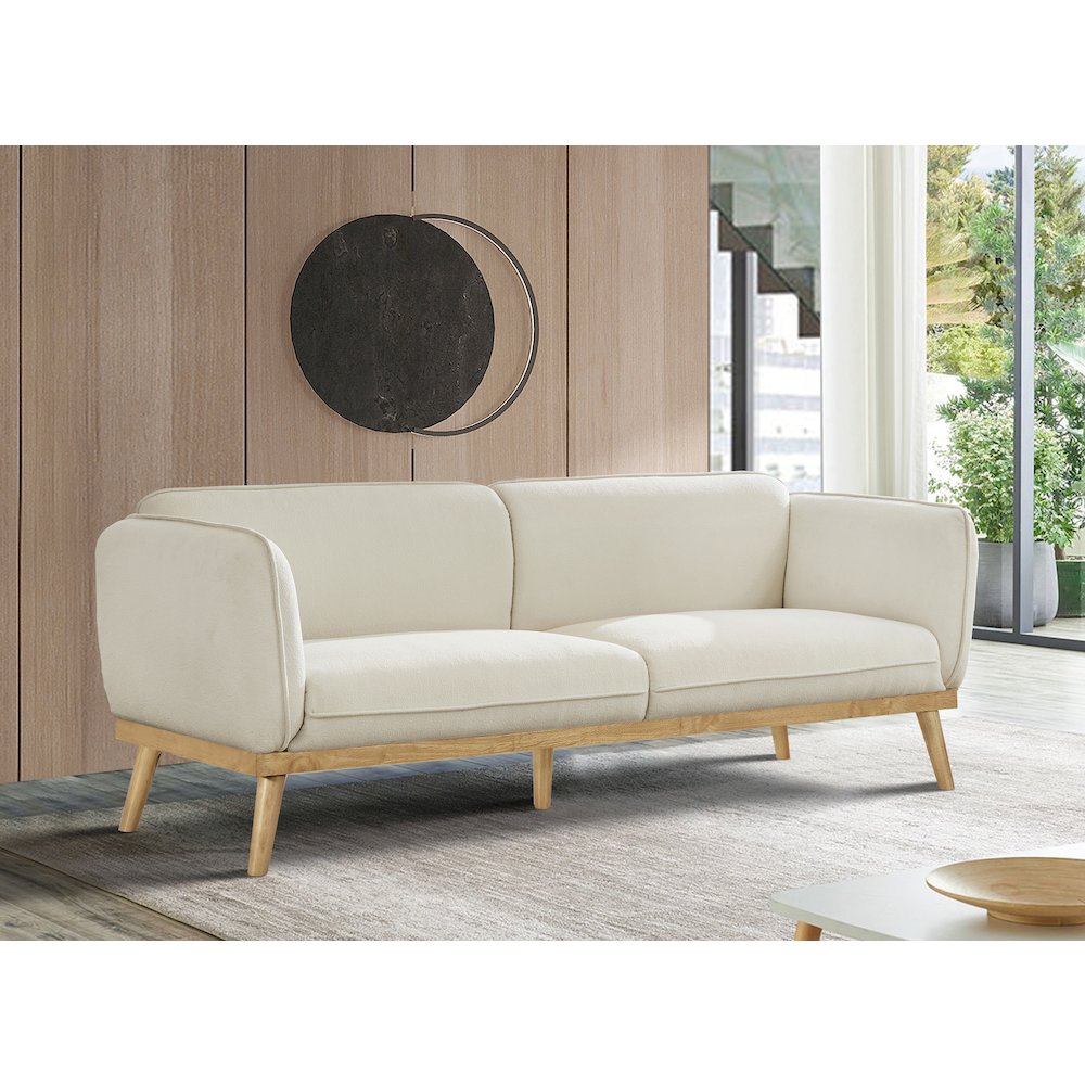 Nolita Cream Boucle Fabric Sofa. Picture 2