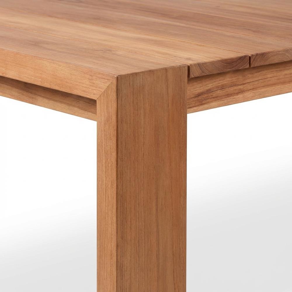Teak Outdoor Patio Dining Table With Contemporary Style. Picture 6