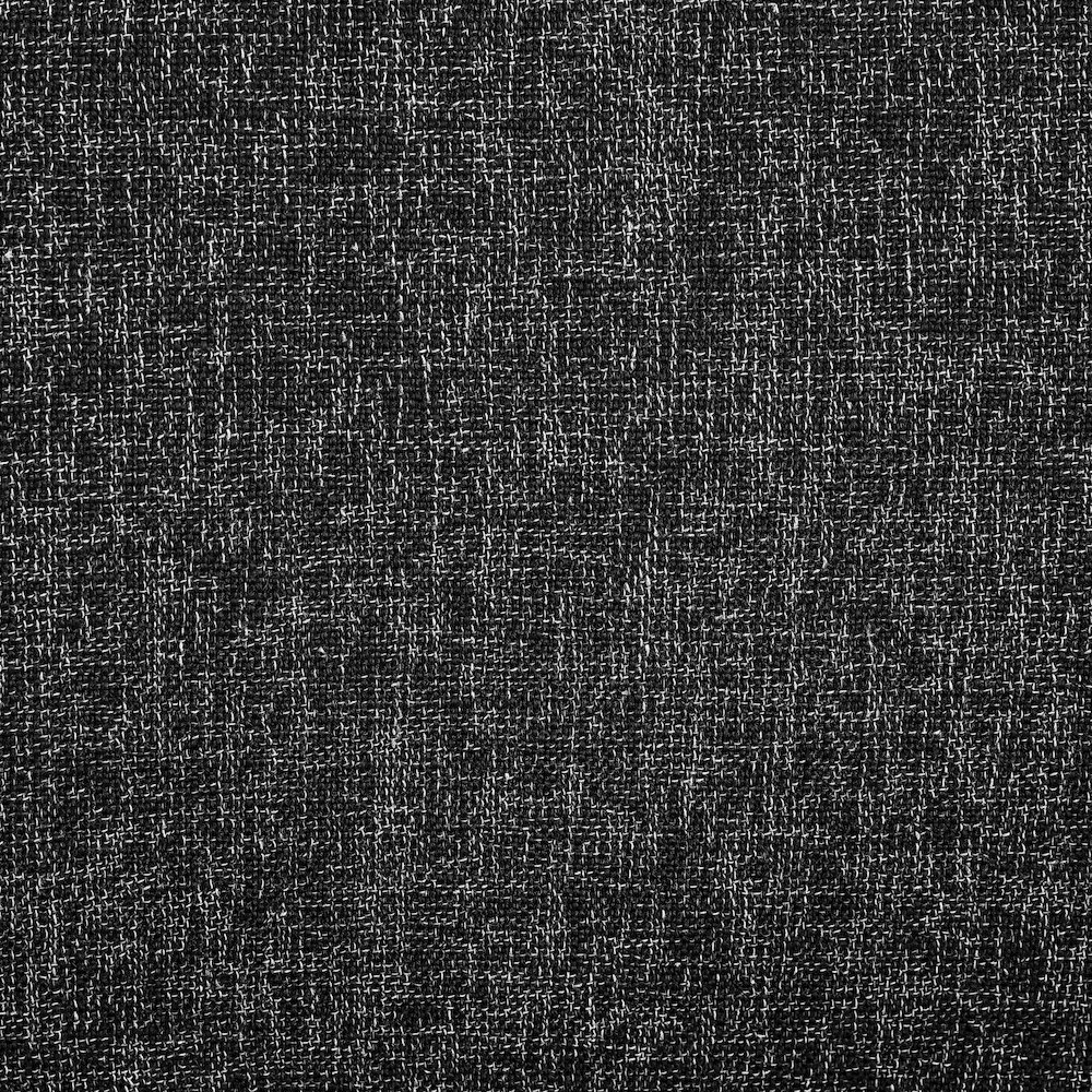 Akeela Black Linen Textured Fabric Bench. Picture 6