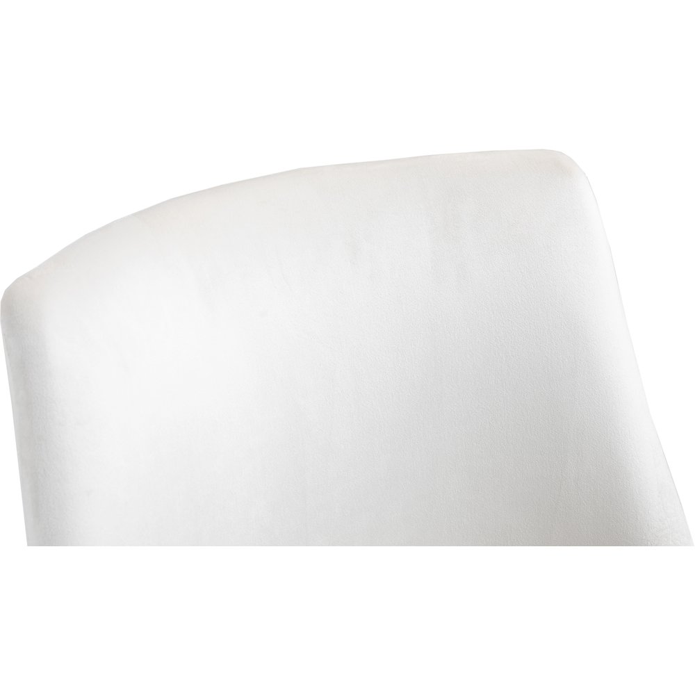 Karina Cream Velvet Office Chair. Picture 7