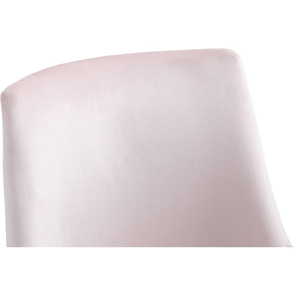 Karina Pink Velvet Office Chair. Picture 7