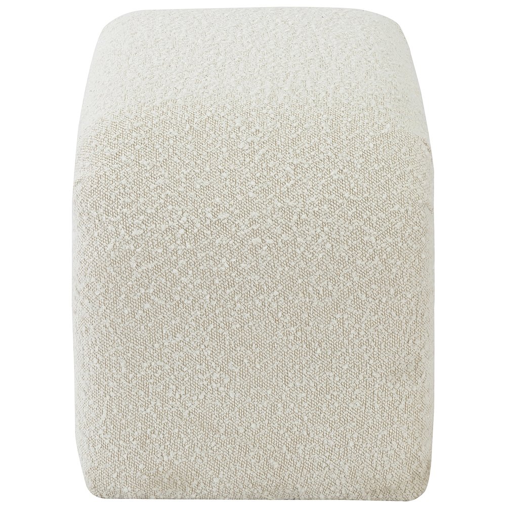 Niagara Cream Boucle Fabric Bench. Picture 4