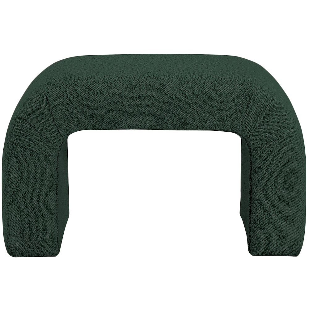 Niagara Green Boucle Fabric Bench. Picture 3