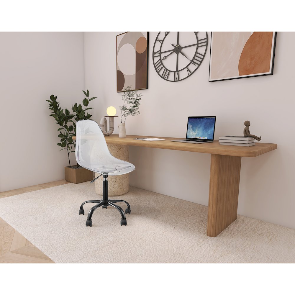 Clarion Matte Black Office Chair. Picture 2