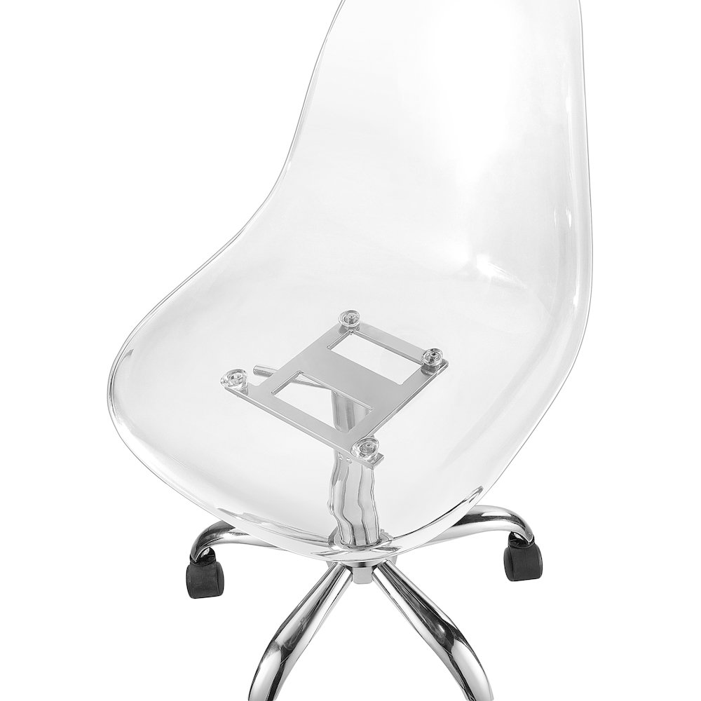 Clarion Chrome Office Chair. Picture 6