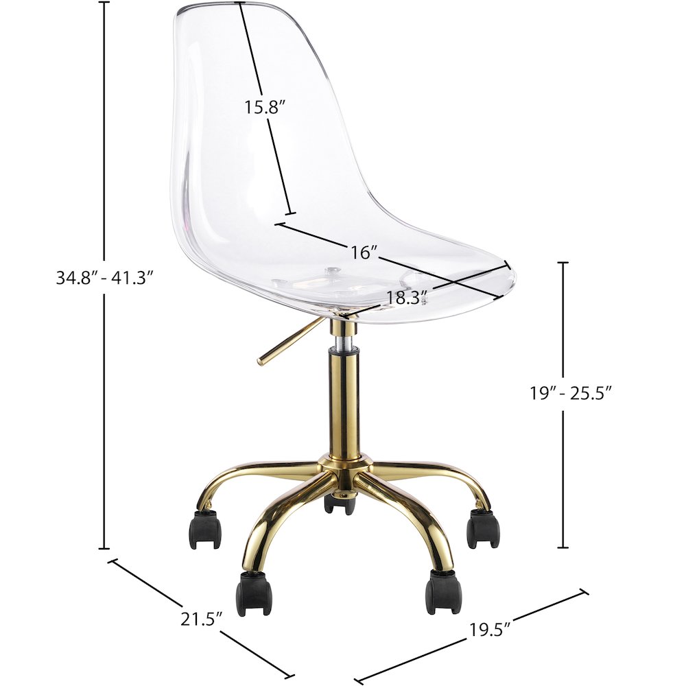 Clarion Gold Office Chair. Picture 7