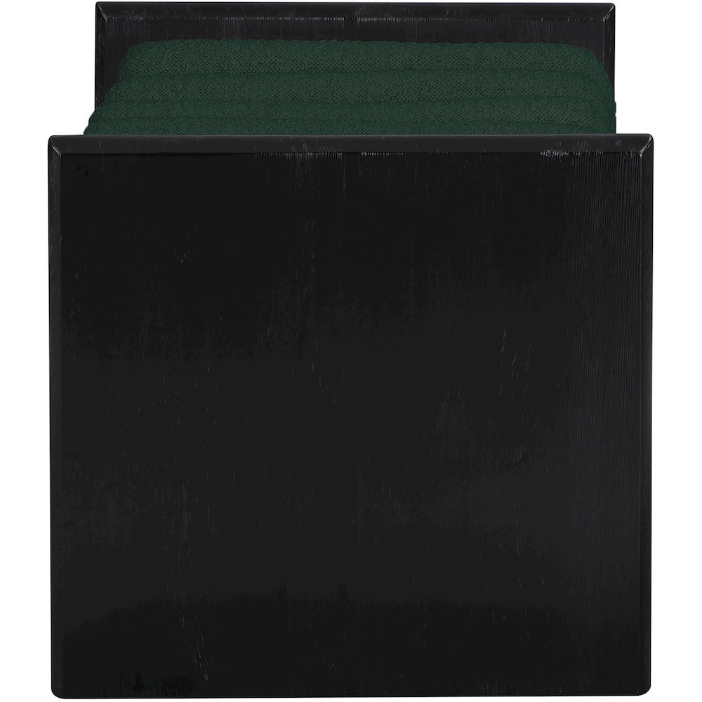 Waverly Green Boucle Fabric Bench. Picture 4