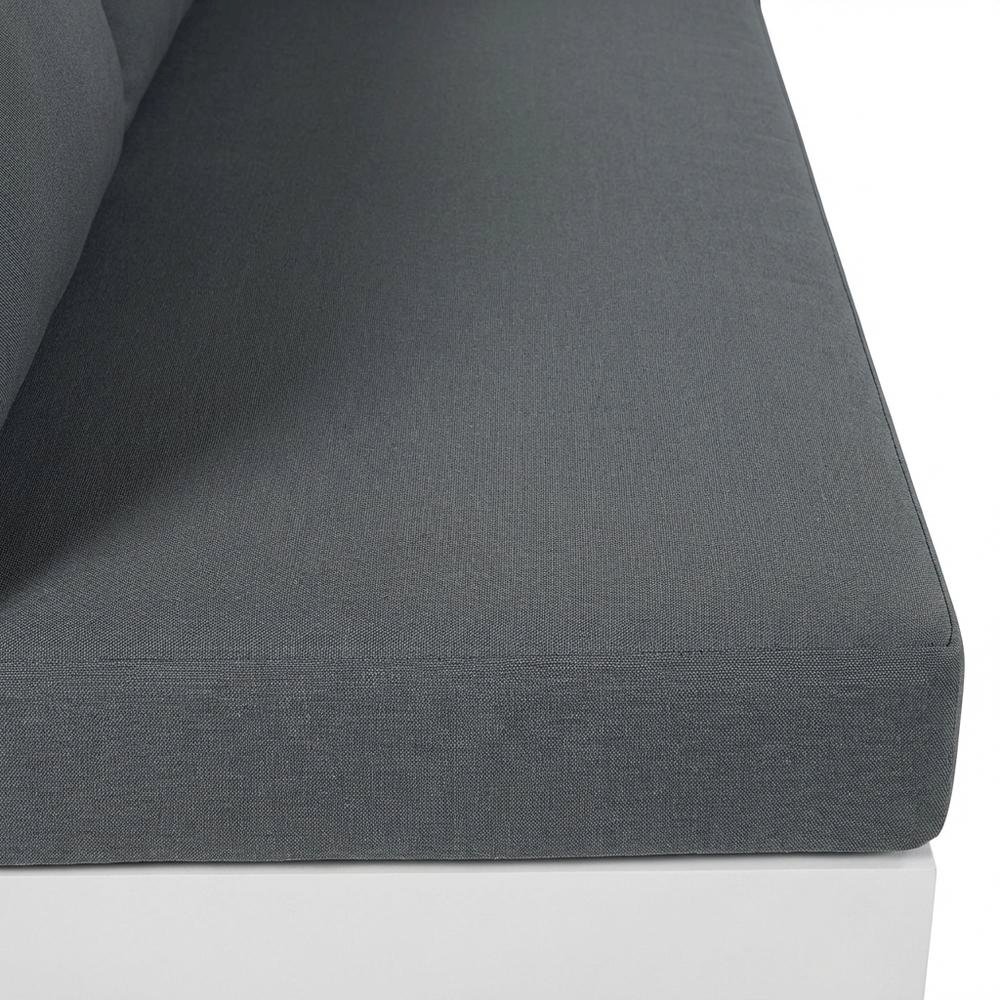 Gray Fabric Outdoor Modular Sectional For Patio Lounge Comfort. Picture 5