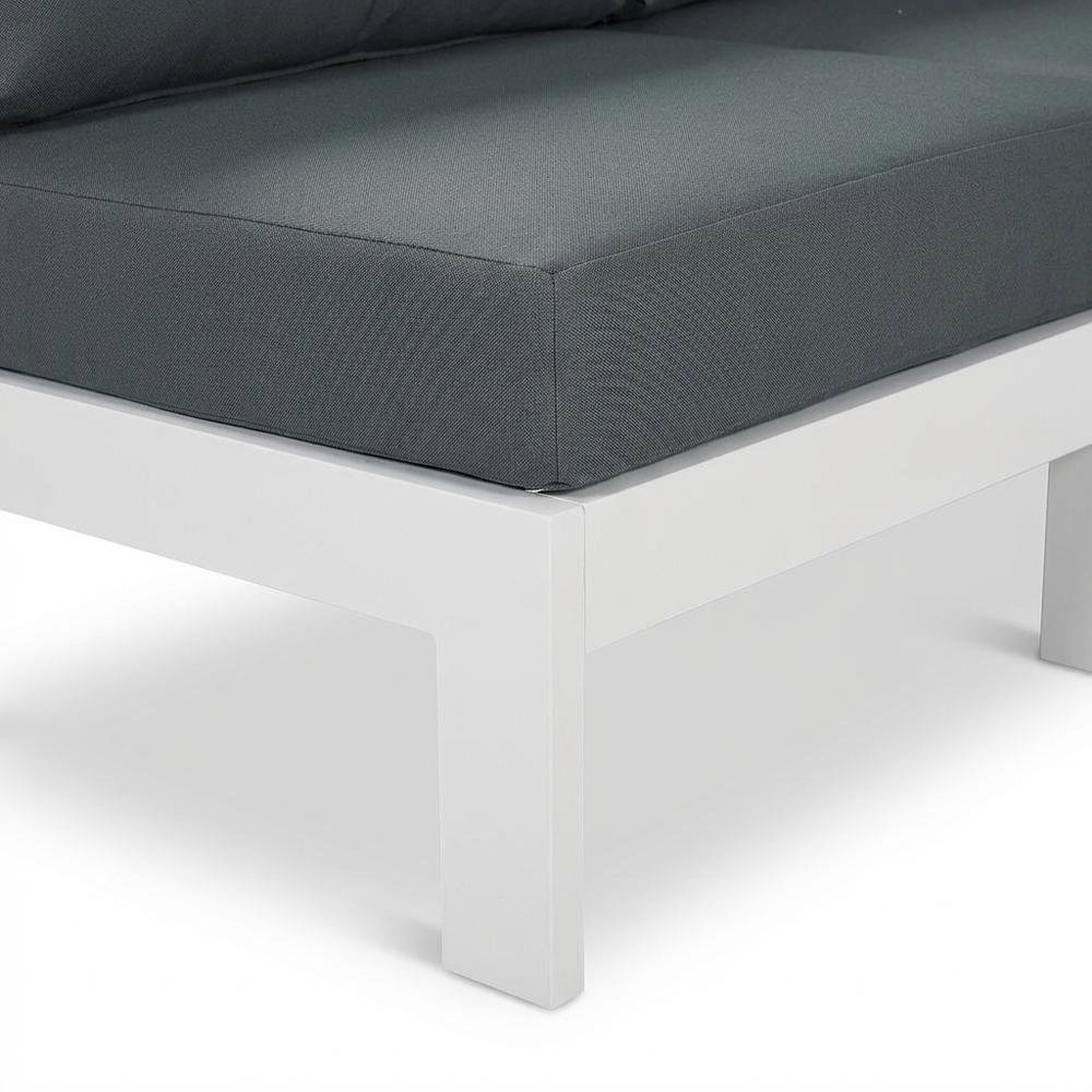 Gray Fabric Outdoor Patio Modular Sectional With Contemporary Style. Picture 6