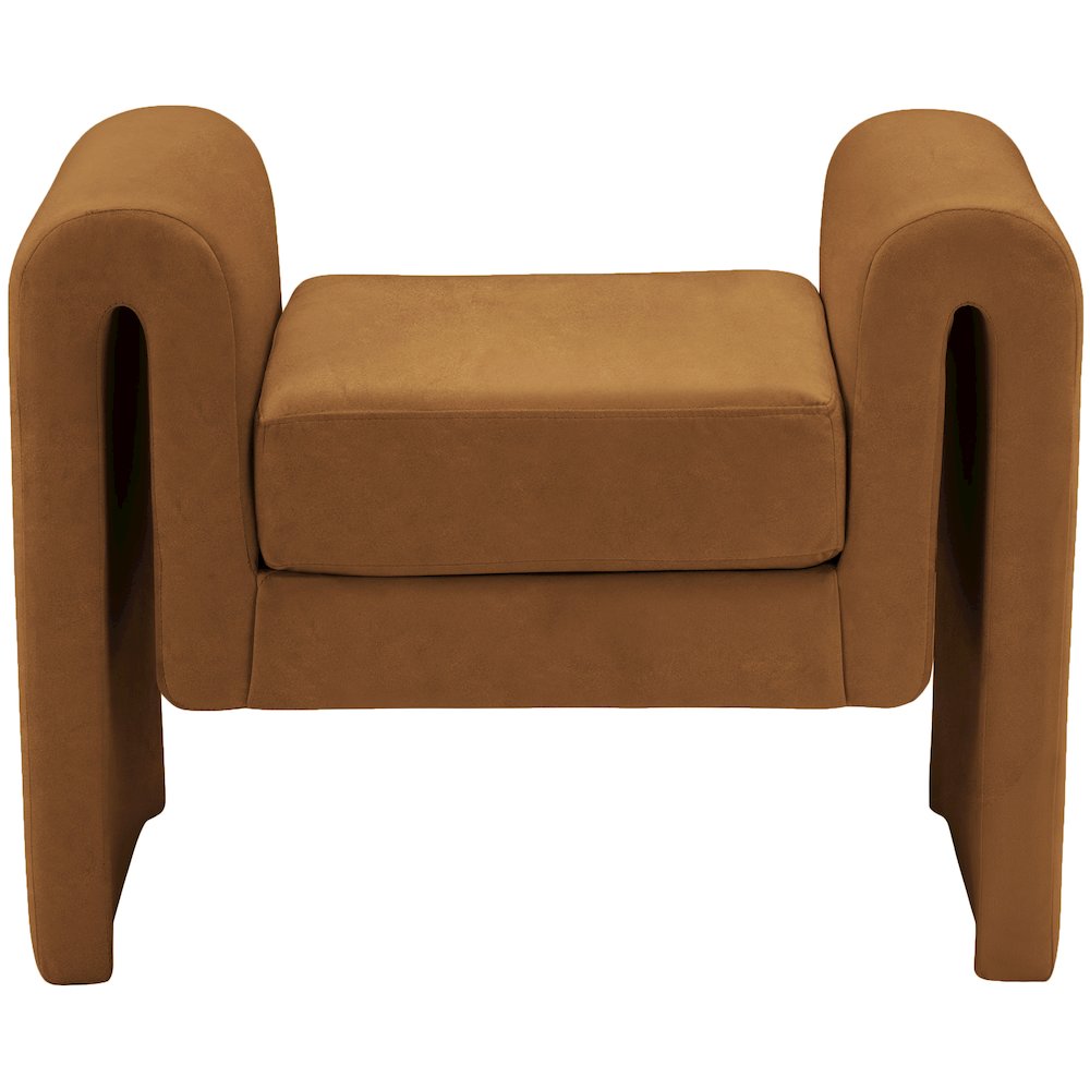 Sloan Saddle Velvet Bench. Picture 3