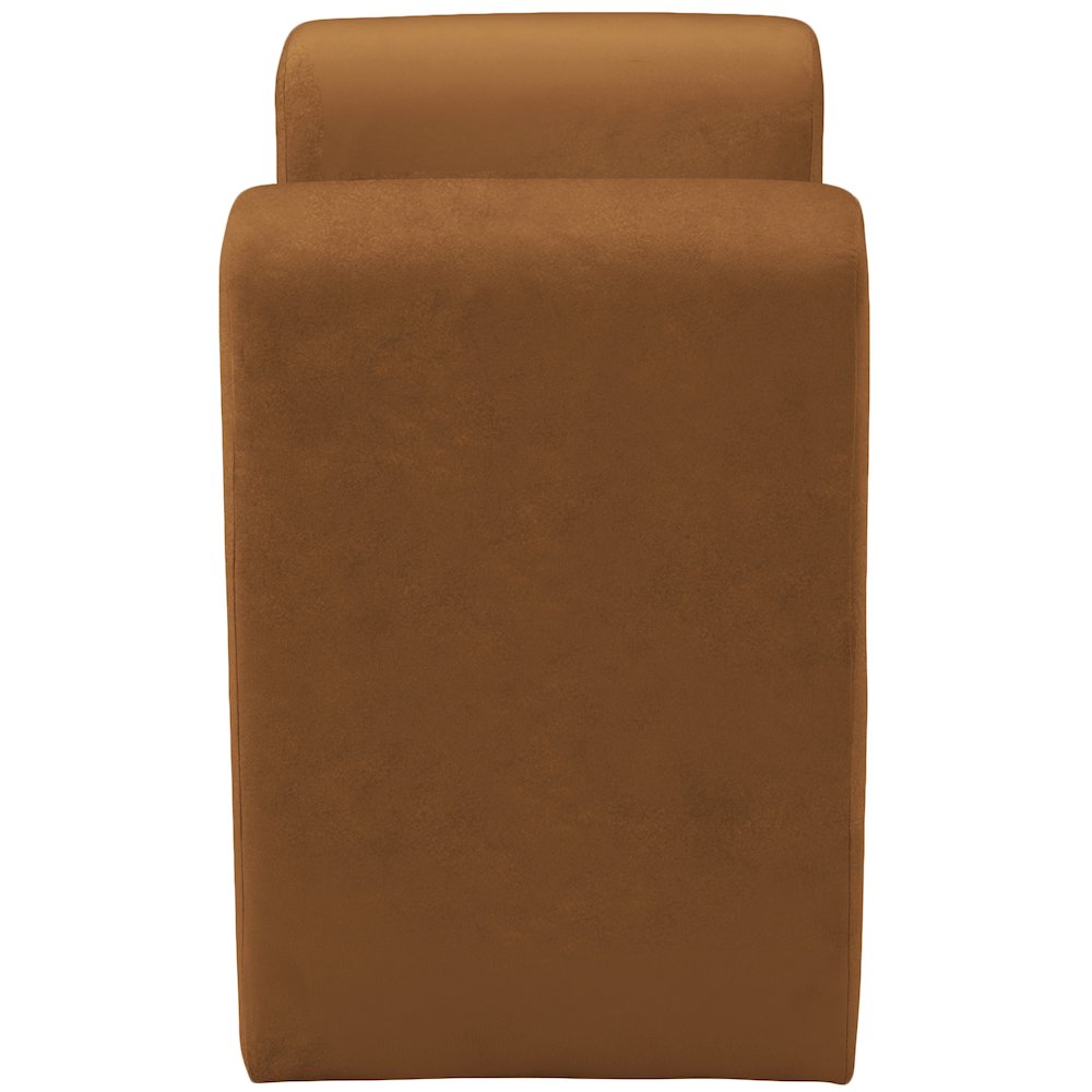 Sloan Saddle Velvet Bench. Picture 4