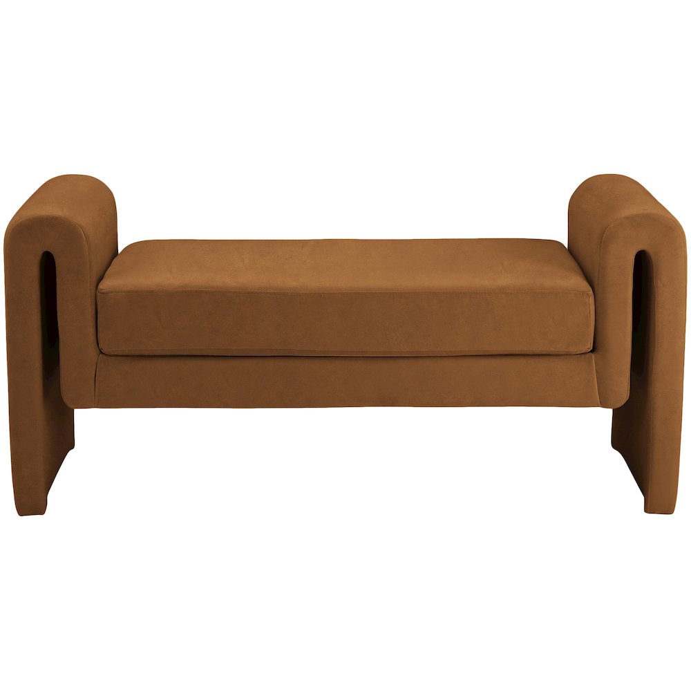 Sloan Saddle Velvet Bench. Picture 3