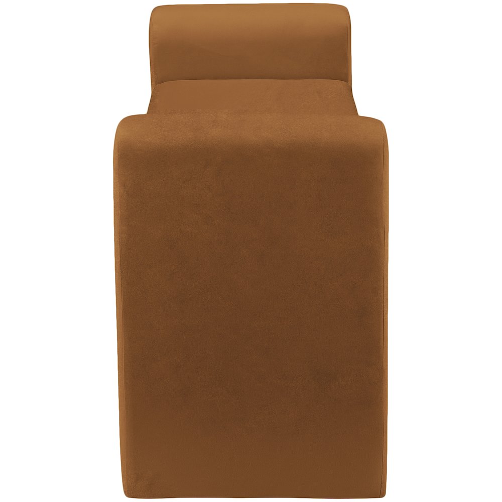 Sloan Saddle Velvet Bench. Picture 4