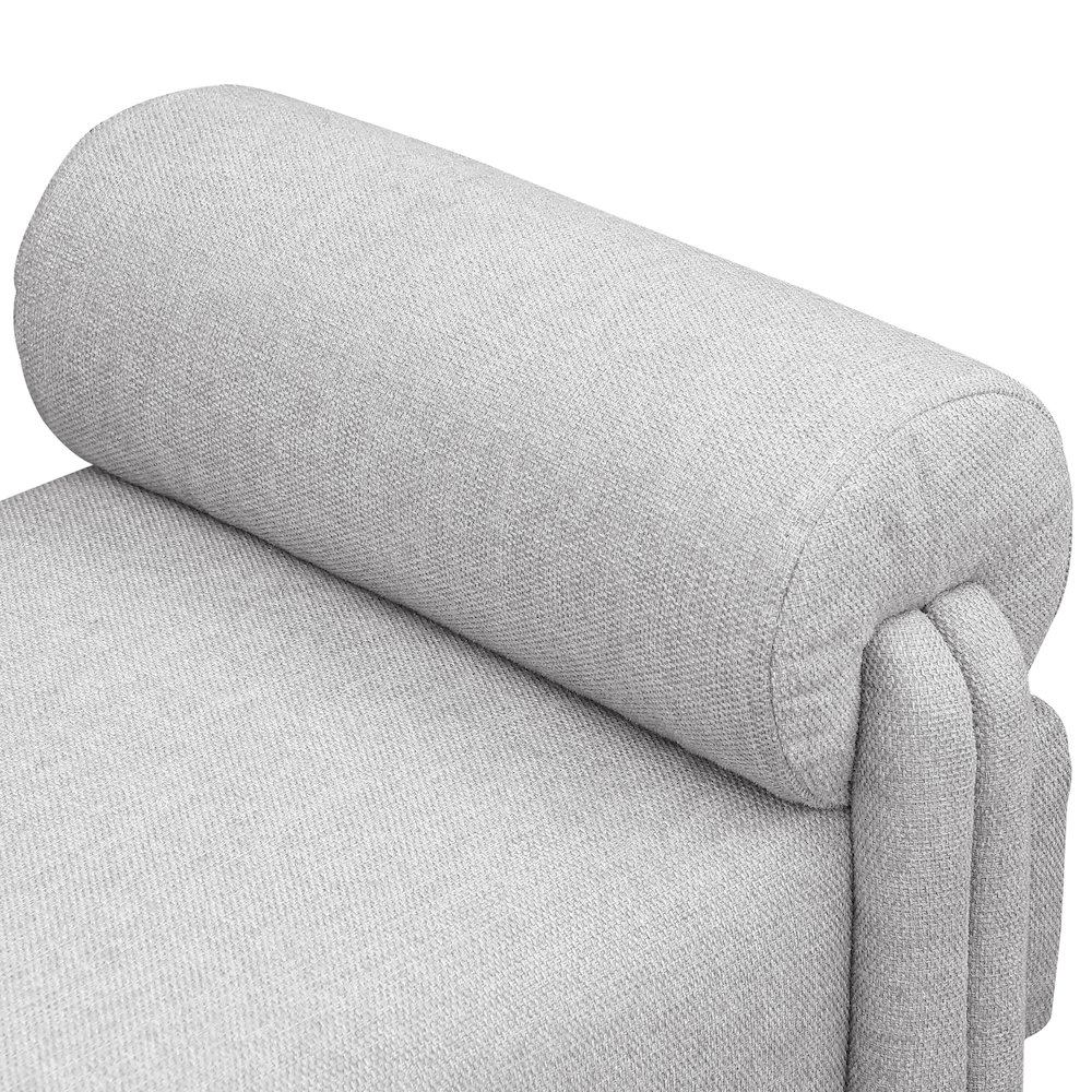 Stefano Grey Polyester Fabric Bench. Picture 5