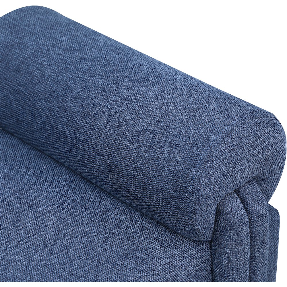 Stefano Navy Polyester Fabric Bench. Picture 5