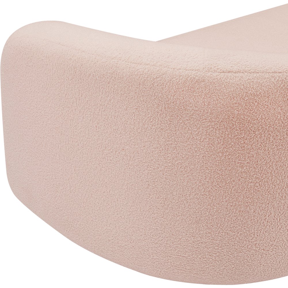 Kali Pink Faux Shearling Teddy Fabric Chair. Picture 10
