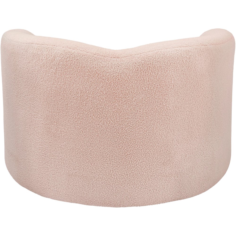 Kali Pink Faux Shearling Teddy Fabric Chair. Picture 3