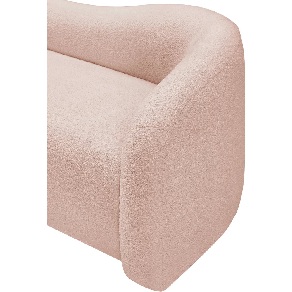 Kali Pink Faux Shearling Teddy Fabric Chair. Picture 7