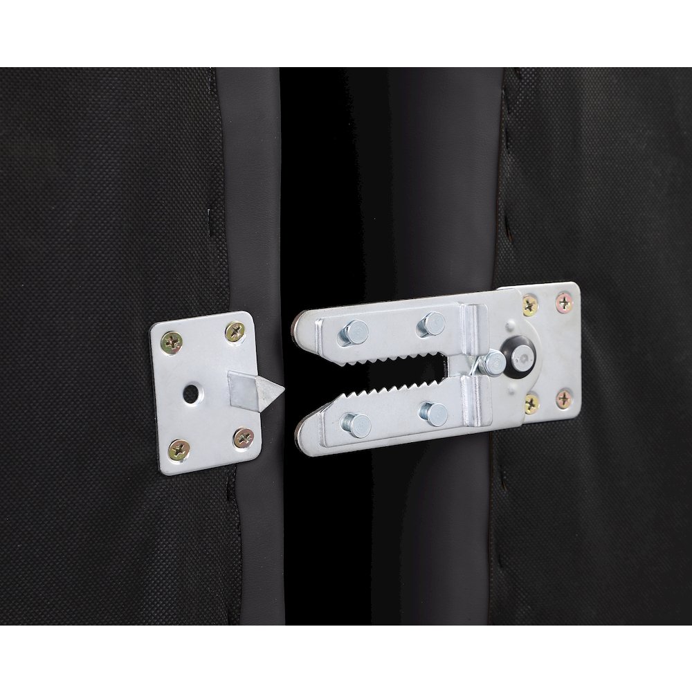 Comfy Black Vegan Leather Modular Sectional. Picture 11