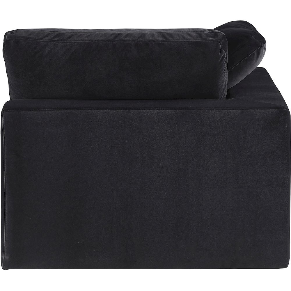 Comfy Black Velvet Modular Corner Chair. Picture 6