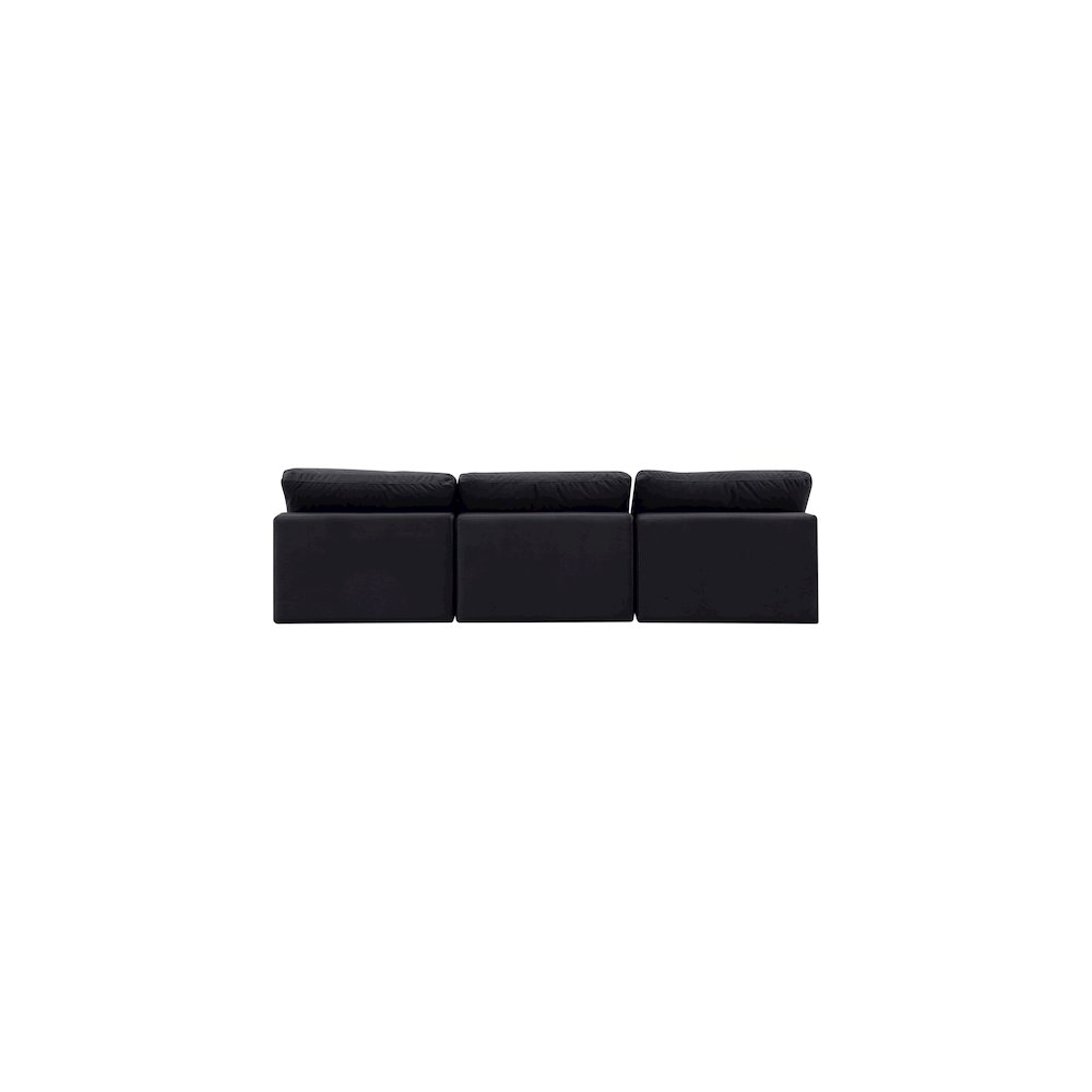 Comfy Black Velvet Modular Sofa. Picture 3