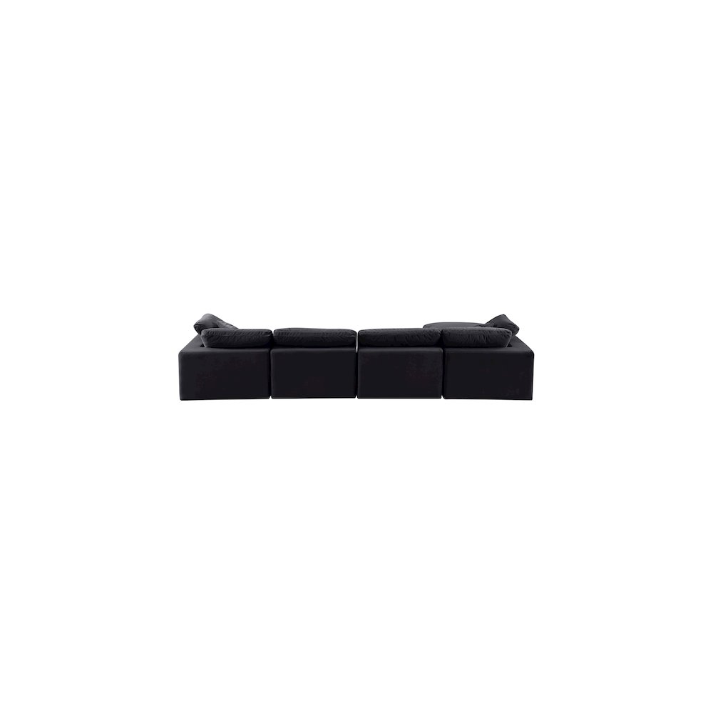 Comfy Black Velvet Modular Sectional. Picture 6